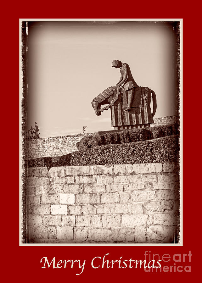 Holiday Photograph - Merry Christmas with St Francis by Prints of Italy