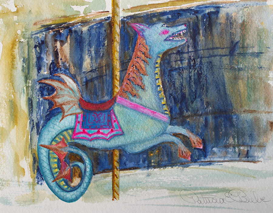 Merry Go Dragon Painting by Patricia Beebe