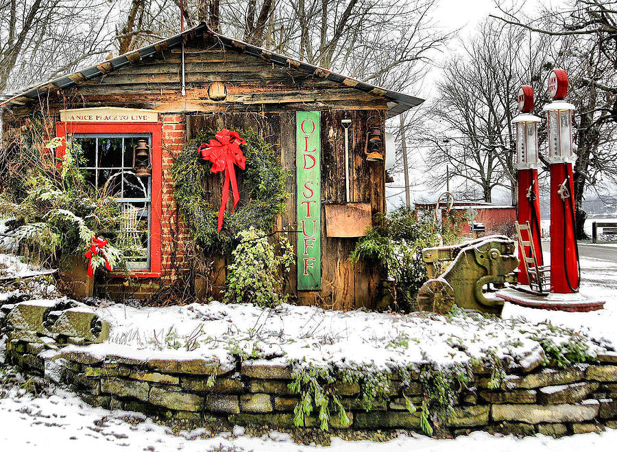 Christmas Photograph - Merry Xmas From Rabbit Hash by William Griffin