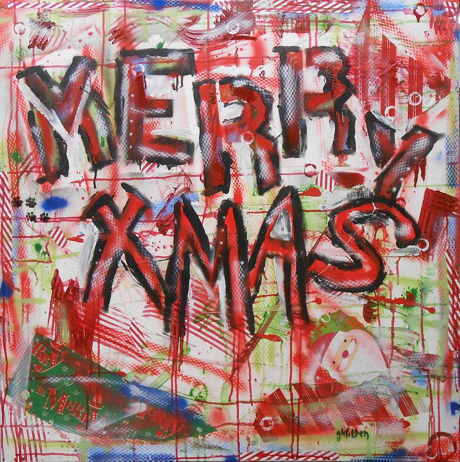 Merry Xmas Painting by GH FiLben