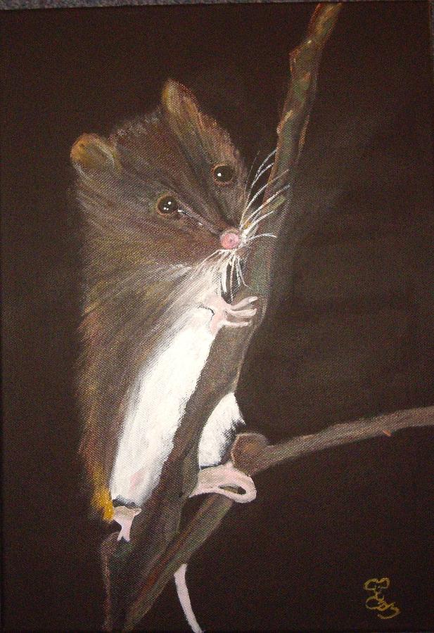 Mervyn Mouse Painting by Carole Robins