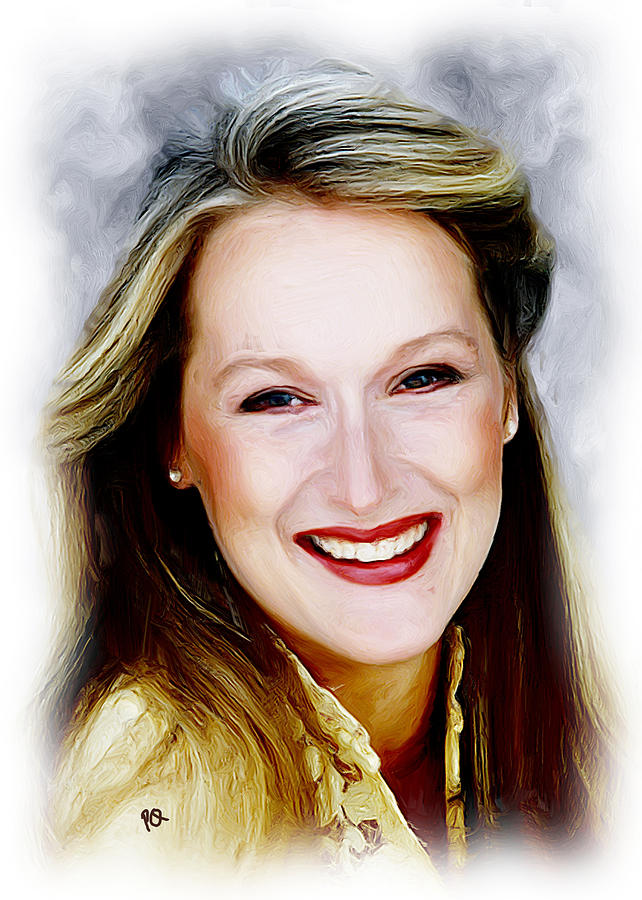 Meryl Streep Painting By Paul Quarry | Fine Art America