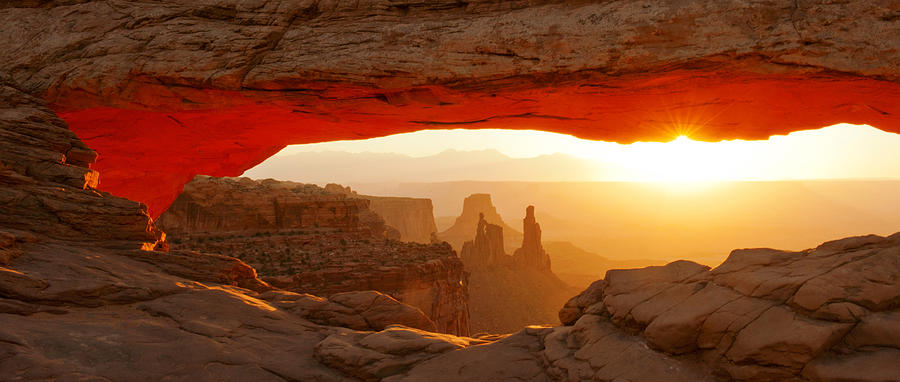 Mesa Arch At Sunset, Canyonlands Photograph by Panoramic Images