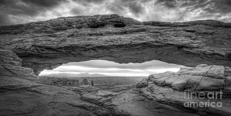 Sunset Photograph - Mesa Arch BW by Michael Ver Sprill