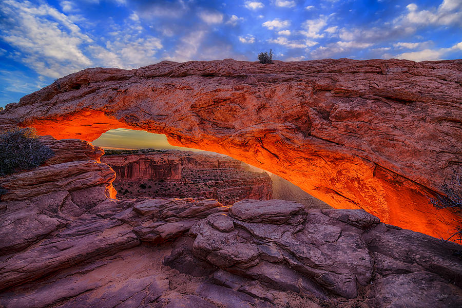 Mesa Arch Glow Photograph by Greg Norrell