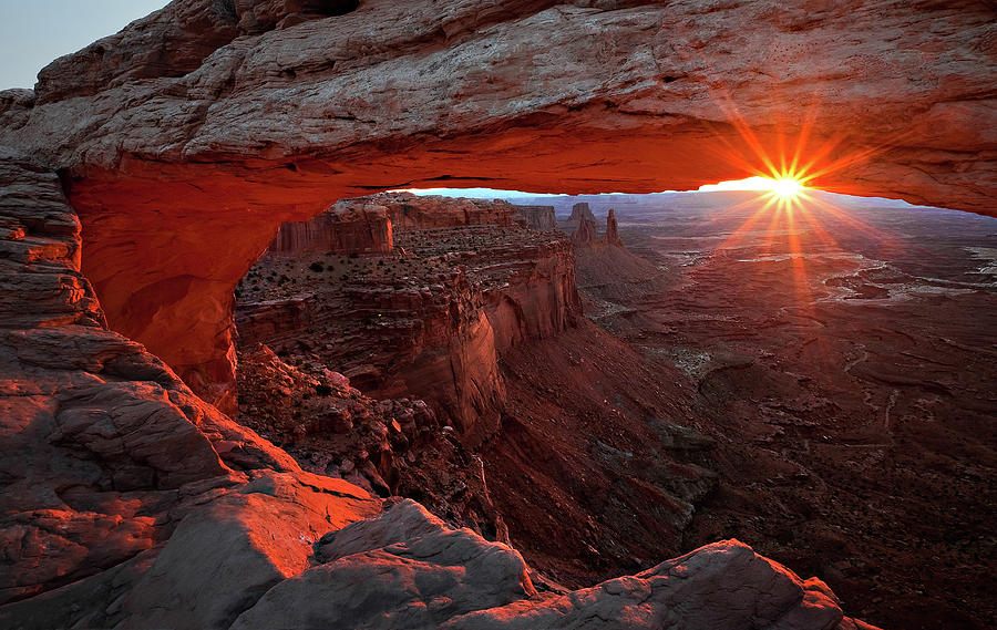 Landscape Photograph - Mesa Arch Sunrise by Barbara Read