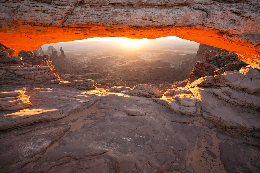 Mesa Arch Sunrise Photograph by David  Forster