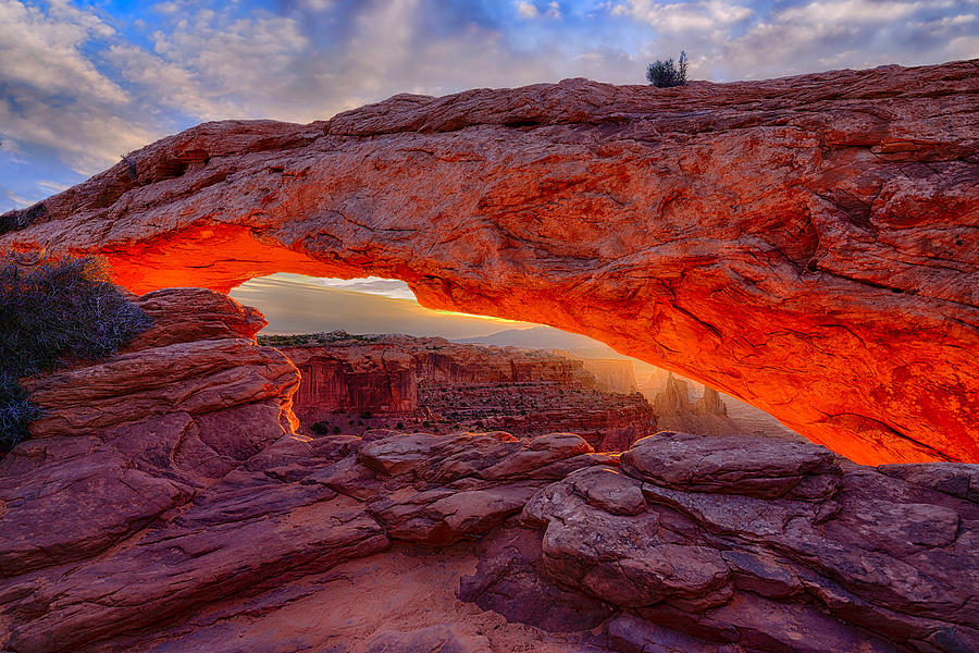 Mesa Arch Sunrise Photograph by Greg Norrell