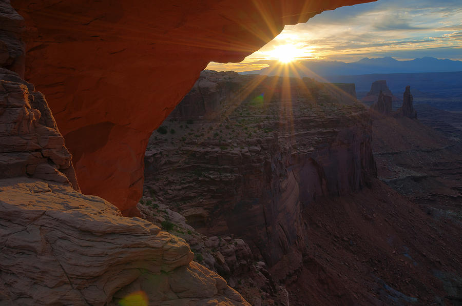 Nature Photograph - Mesa Arch Sunrise by Mike Berenson