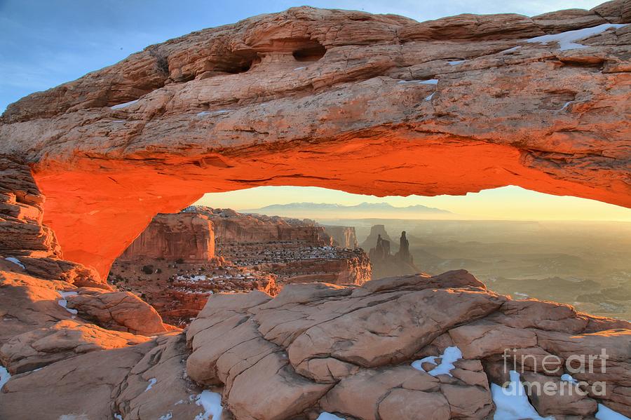 Mesa Arch Towers Photograph by Adam Jewell