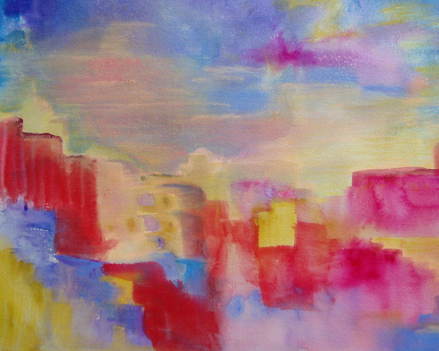 Watercolor Painting - Mesa by Phoenix Simpson Watercolor Painting - Mesa by Phoenix Simpson