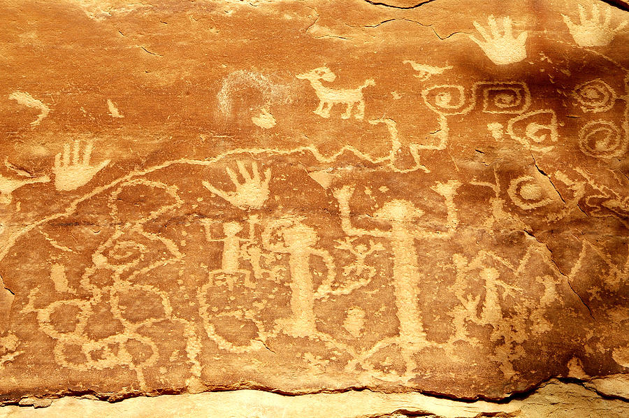 Prehistoric Photograph - Mesa Verde Petroglyphs by Kenneth Murray