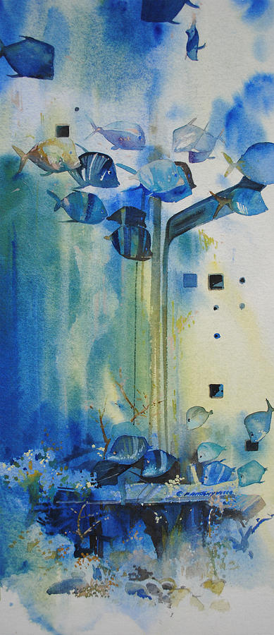 Blue Painting - Mesmerizing  by P Anthony Visco