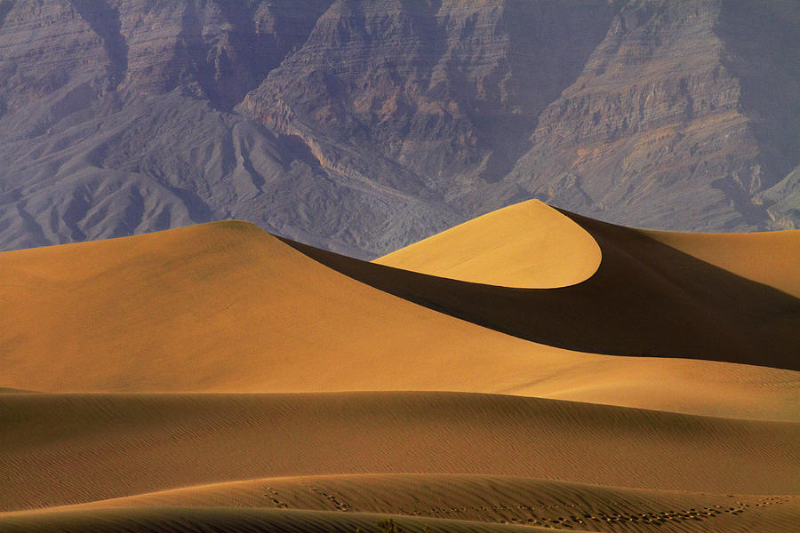 Death Valley National Park Photograph - Mesquite Flat Sand Dunes And Grapevine by David Wall