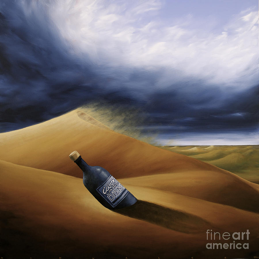 Message In A Bottle Painting by Ric Nagualero