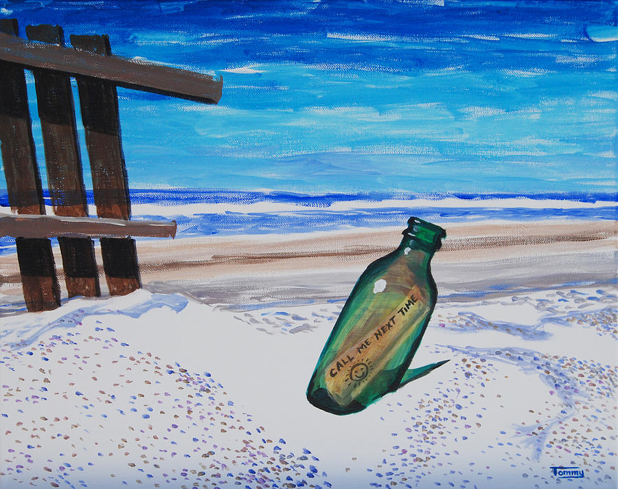 Message In A Bottle Painting by Tommy Midyette