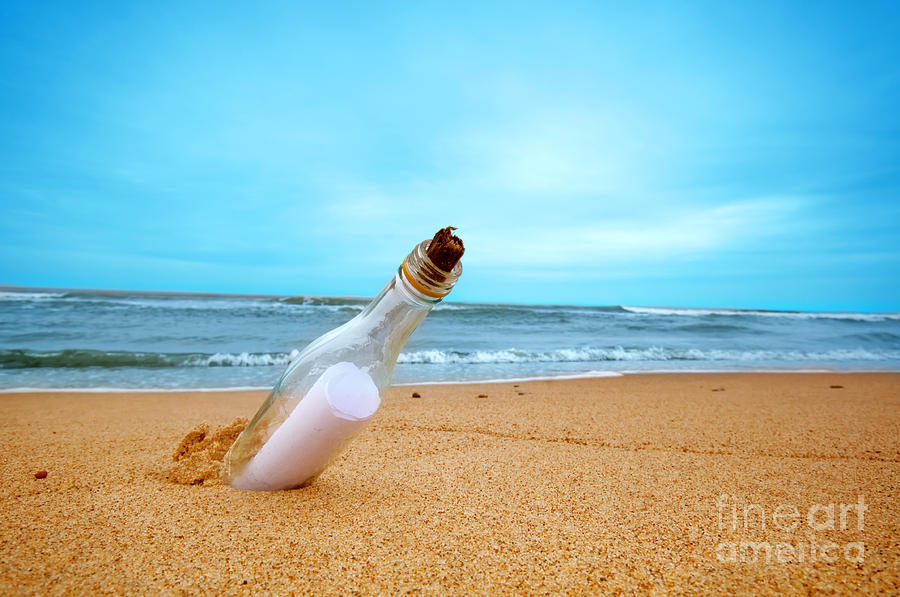 Message in the bottle Photograph by Michal Bednarek