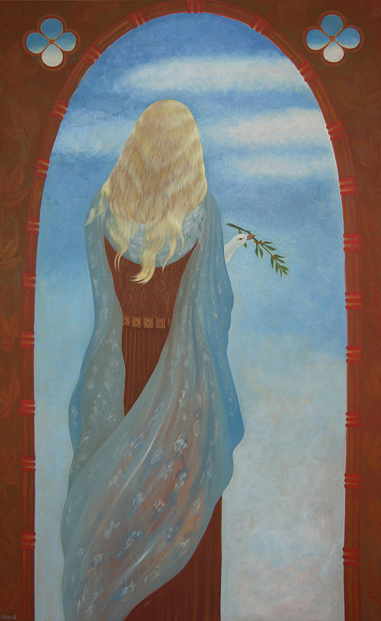 Messenger Painting by Tone Aanderaa