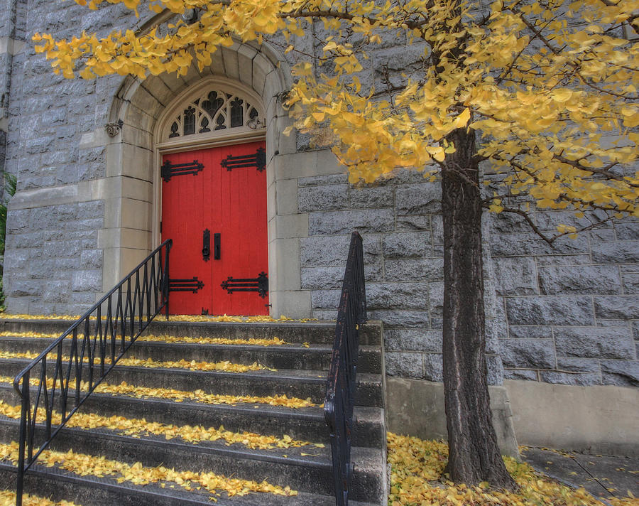 Fall Photograph - Messiah Lutheran Church by Lori Deiter