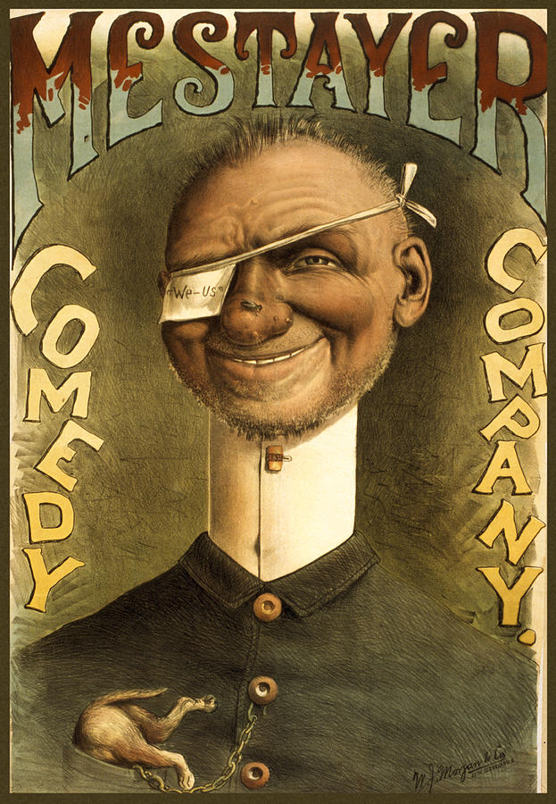 Vintage Drawing - Mestayer Comedy Company by Aged Pixel