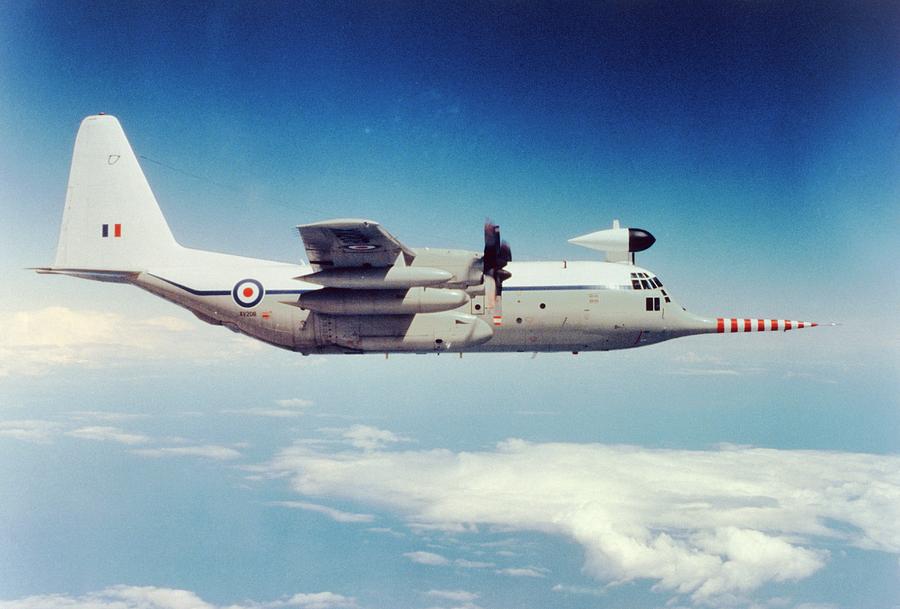 Transportation Photograph - Met Office snoopy Hercules Aircraft by British Crown Copyright, The Met Office / Science Photo Library