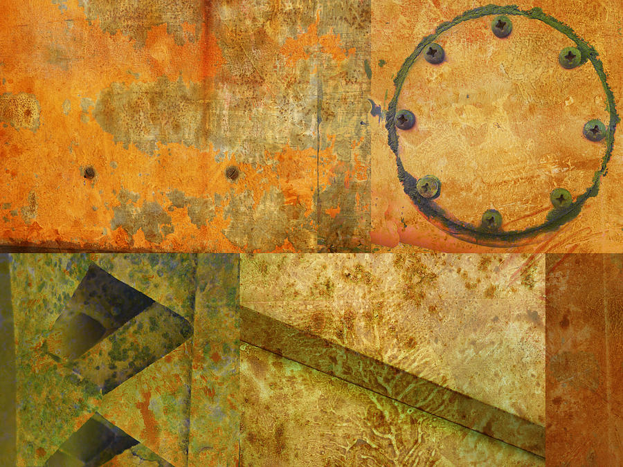 Metal Abstract Collage Photograph by Ann Powell