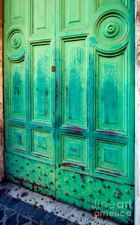 Metal Door, Rome Photograph by Tim Holt