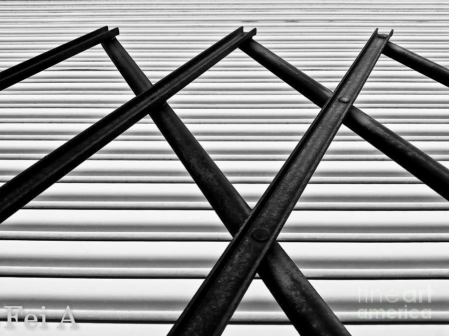 Metal Fence Photograph by Fei A
