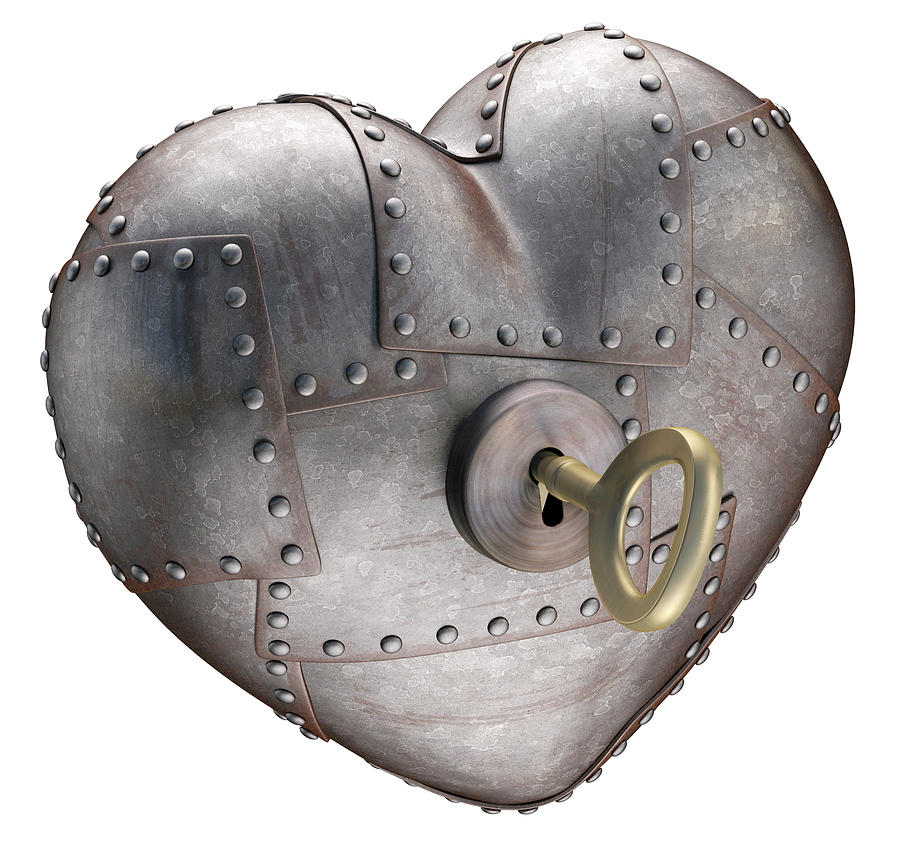 Metal Heart With Key Photograph by Ktsdesign - Fine Art America