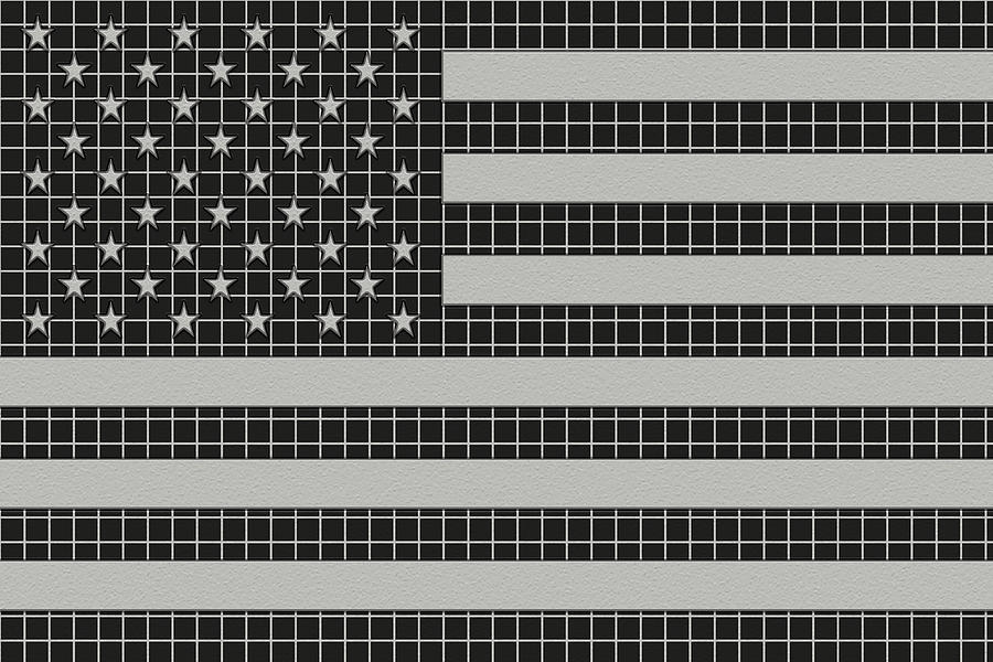 Metal Mesh USA Flag Digital Art by David G Paul | Fine Art America