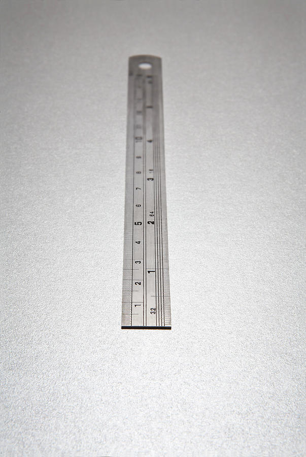 Metal Ruler Photograph by Gary Smith/science Photo Library