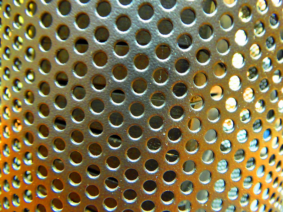 Metal Screen Gold Photograph by Laurie Tsemak