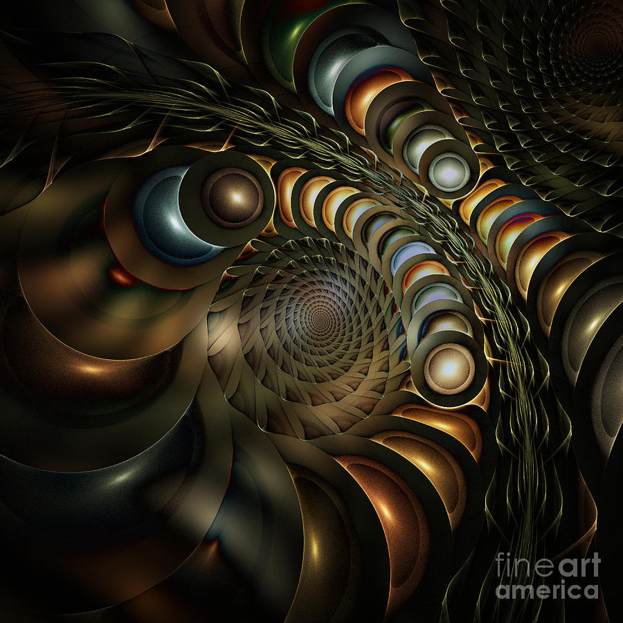 Metal Spirals 2 Digital Art by Klara Acel