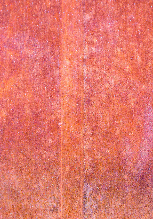 Metal with red orange patina Photograph by Vance Bell