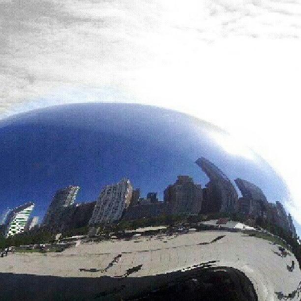 Metallic Cloud - Reflection Of Chicago Photograph by Ashley Flowers
