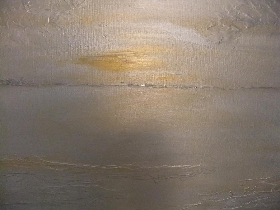 Metallic Sunset Painting by Lynne McQueen