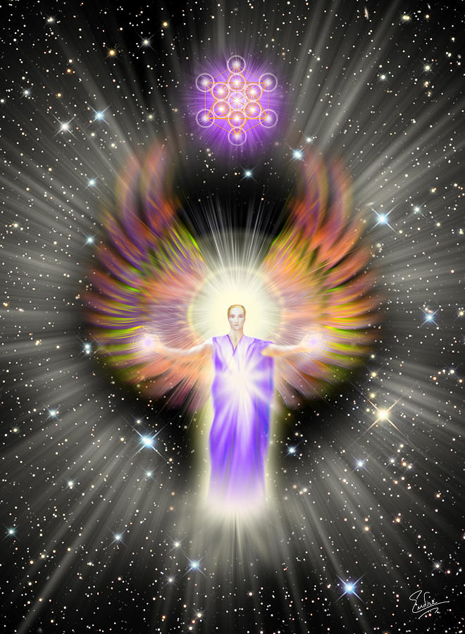 Metatron With Stars Digital Art by Endre Balogh