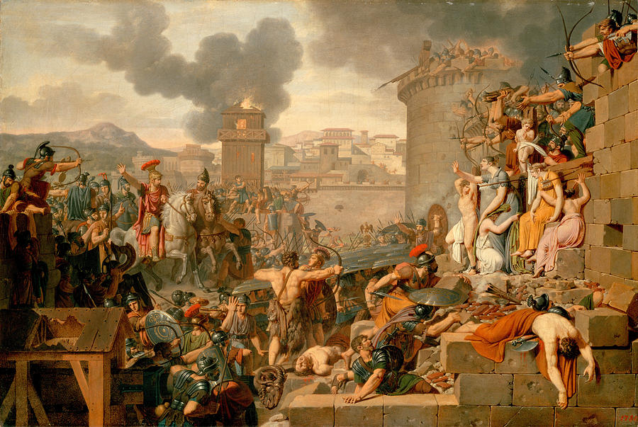 Metellus Raising the Siege Painting by Armand-Charles Caraffe
