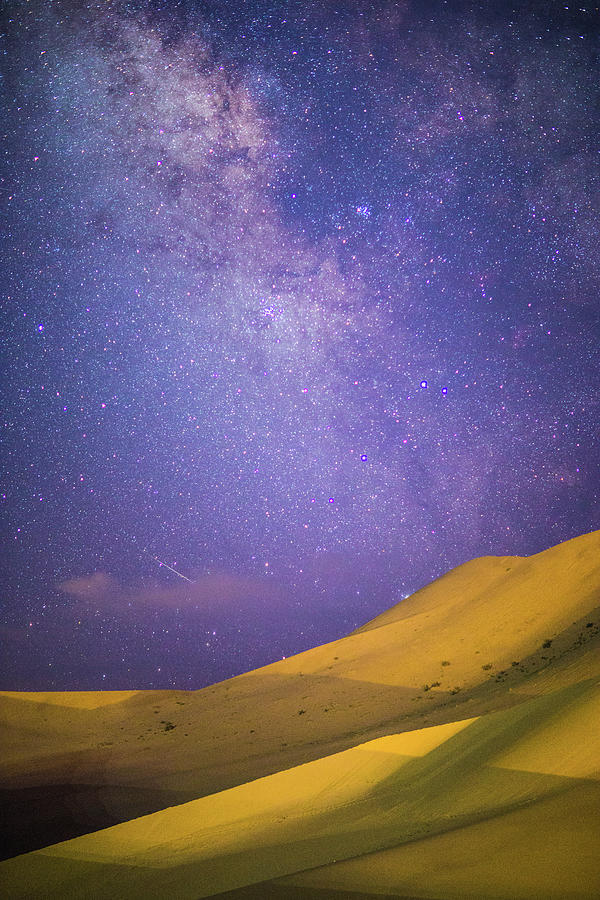 Meteor Meet Desert Photograph by Photography By Lysuna