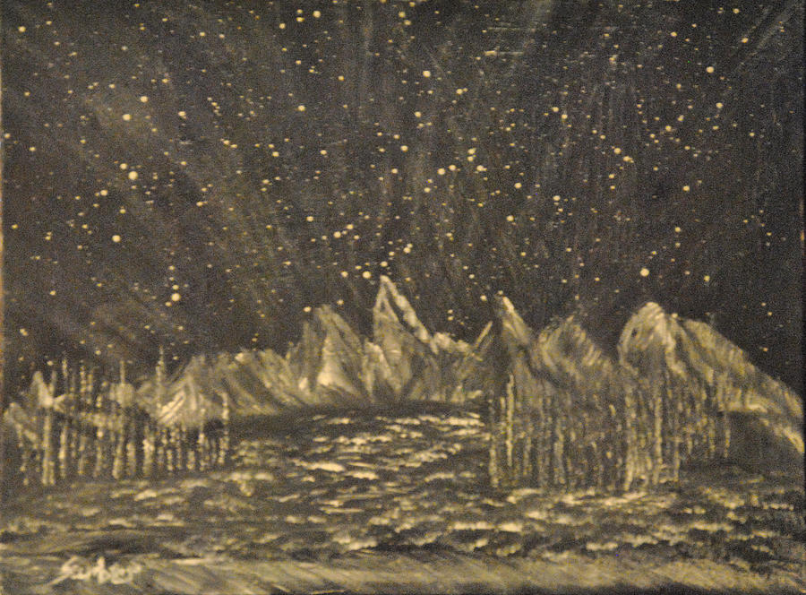 Meteor Shower 2 Painting by Suzanne Surber