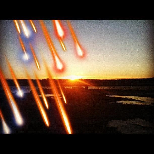 Meteor Shower Sunrise Photograph by Kahsha Ward
