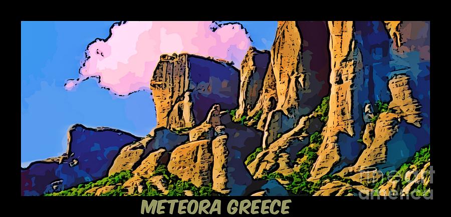 Landscape Photograph - Meteora Greece Poster by John Malone