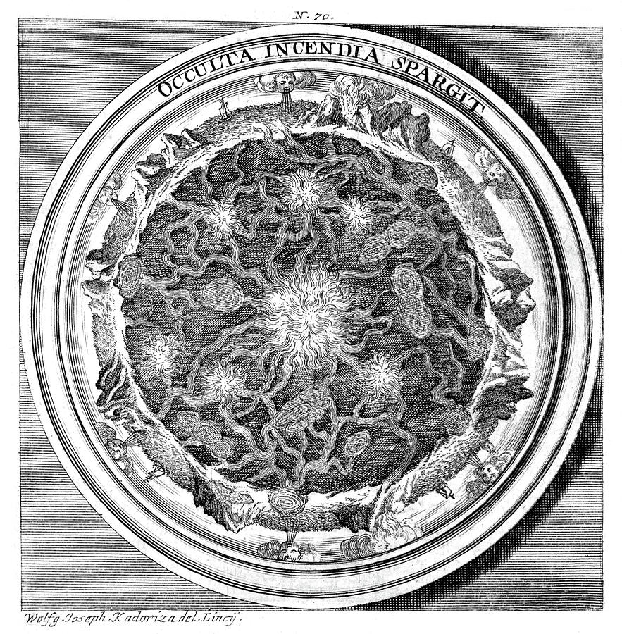 Meteorologia, Volcanoes, 1709 Photograph by Science Source