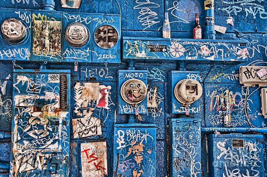 Meter Graffiti New Orleans Style Photograph by Kathleen K Parker