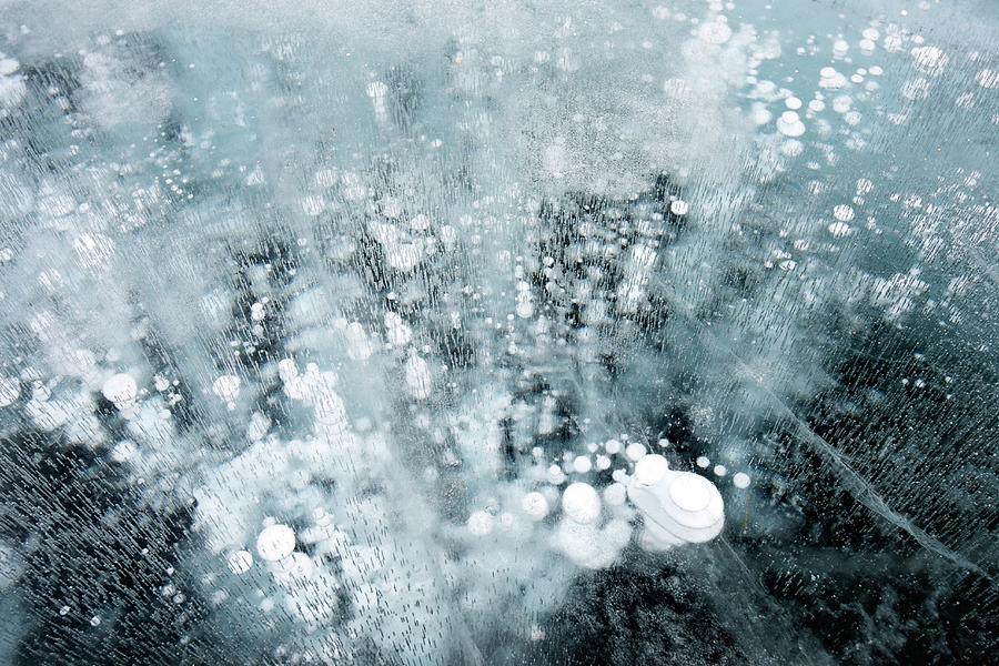 Methane Hydrate Under Ice Photograph by Louise Murray