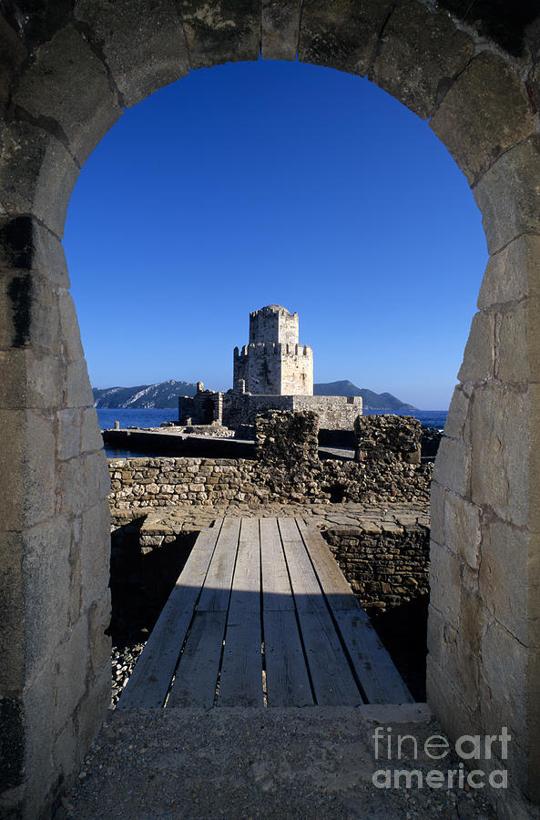 Castle Photograph - Methoni castle by George Atsametakis