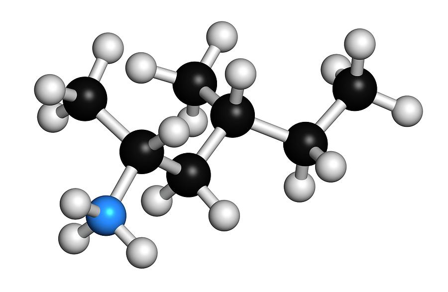 Methylhexanamine Stimulant Molecule Photograph by Molekuul/science Photo Library