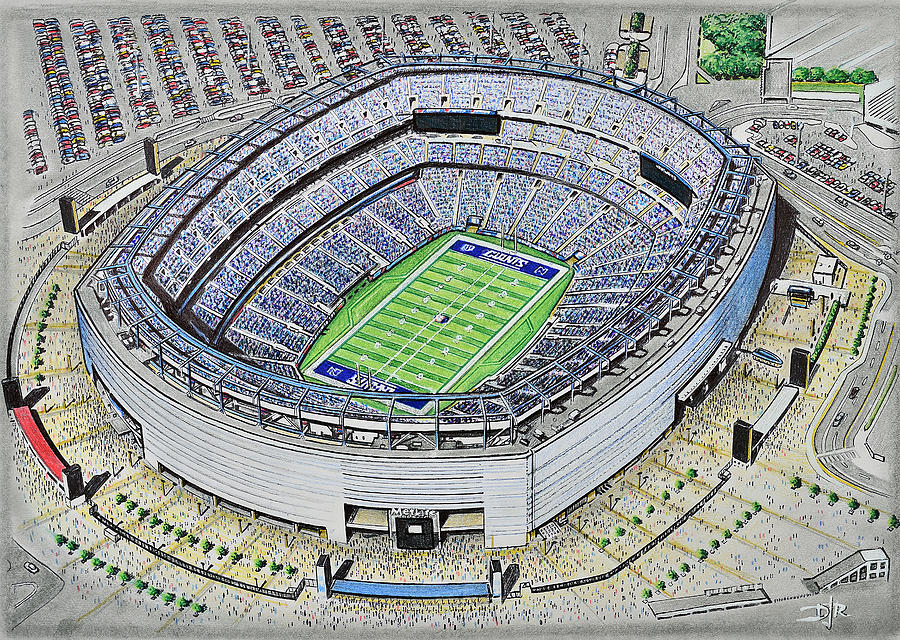 MetLife Stadium - New York Giants Painting by D J Rogers - Pixels