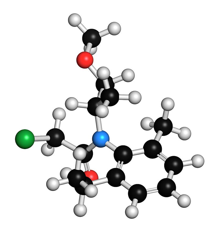 Metolachlor Herbicide Molecule Photograph by Molekuul
