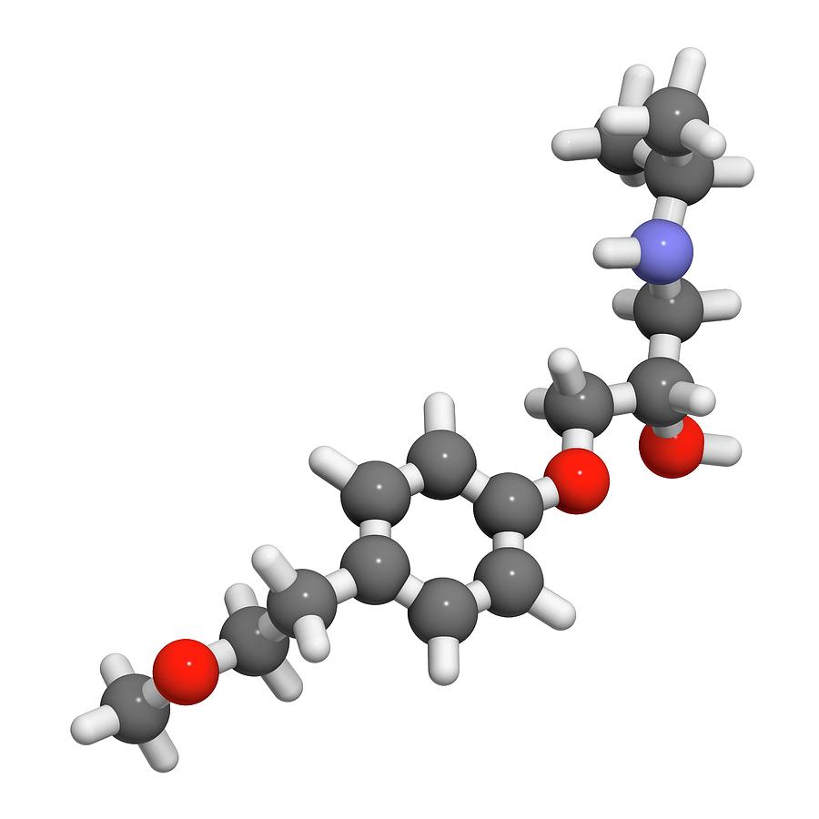 Metoprolol Photograph - Metoprolol High Blood Pressure Drug by Molekuul